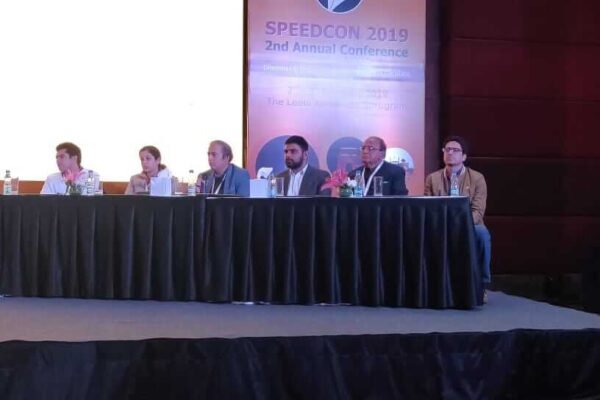 Sachin Gaur in a panel at SPEEDCON 2019 EWS team members Dr Sanjay Kalra & Sachin Gaur at SPEEDCON 2019