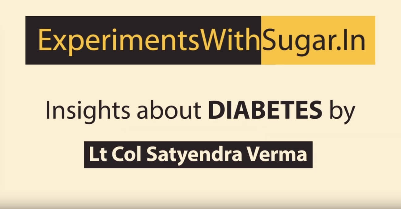 Lt Col Satyendra Verma about fitness regimes for diabetes